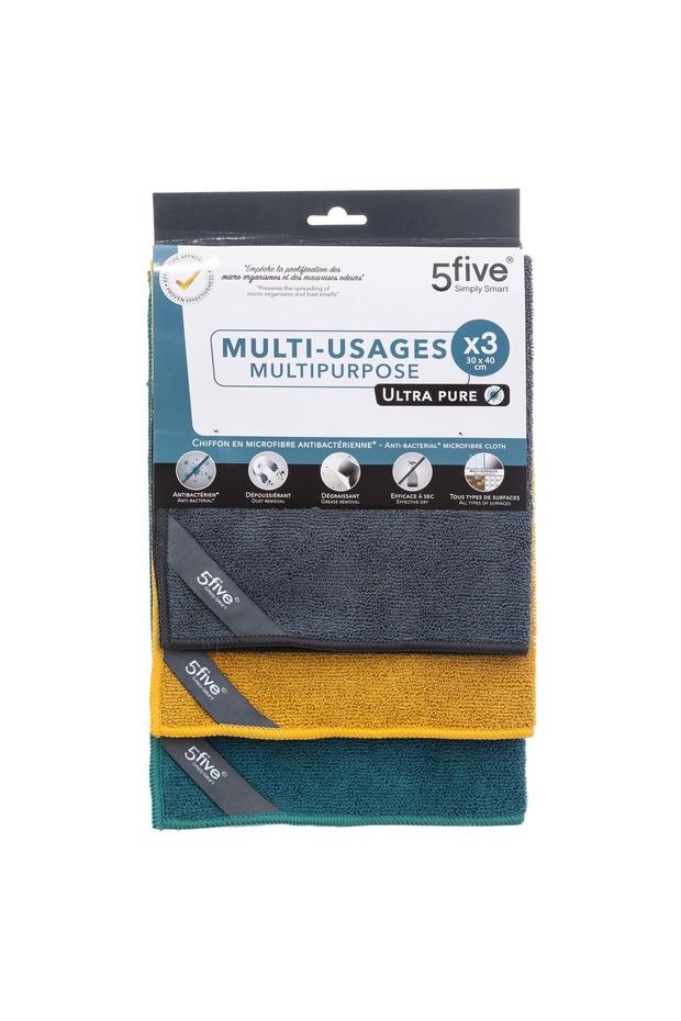 Polyester Cleaning Cloth Pack (30 x 40 cm, 3 Pc.)