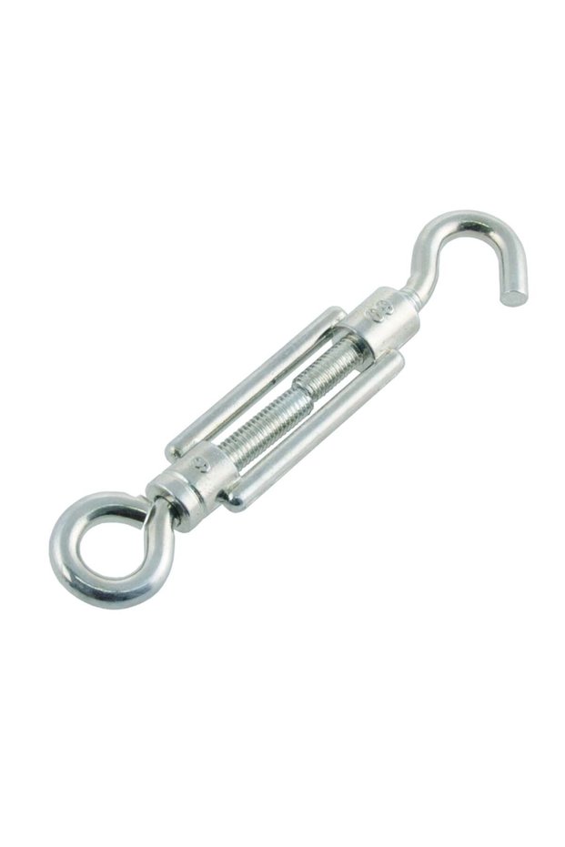 Zinc-Plated Steel Eye & Hook Turnbuckle (M10 x 80 mm)