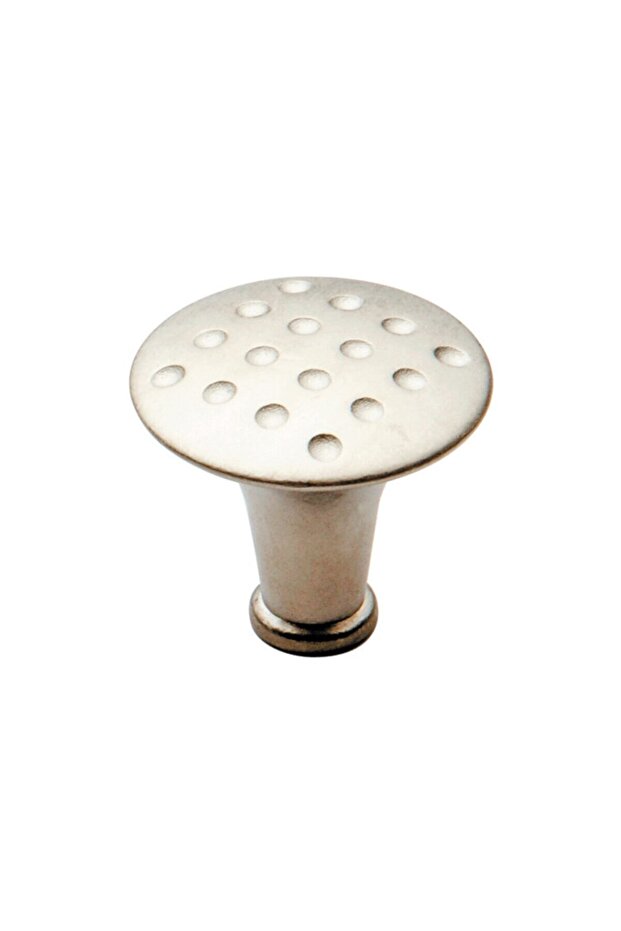 Button Handle Satin Furniture Handles White Long