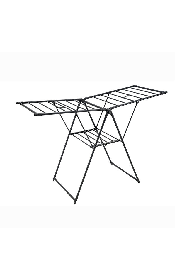 Iron JUDY Heavy Duty Cloth Dryer 16M Foldable Clothes Drying Space-Saving (Black)