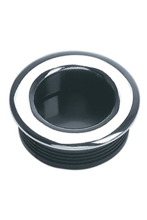 Round Recessed Handle White Diameter 35