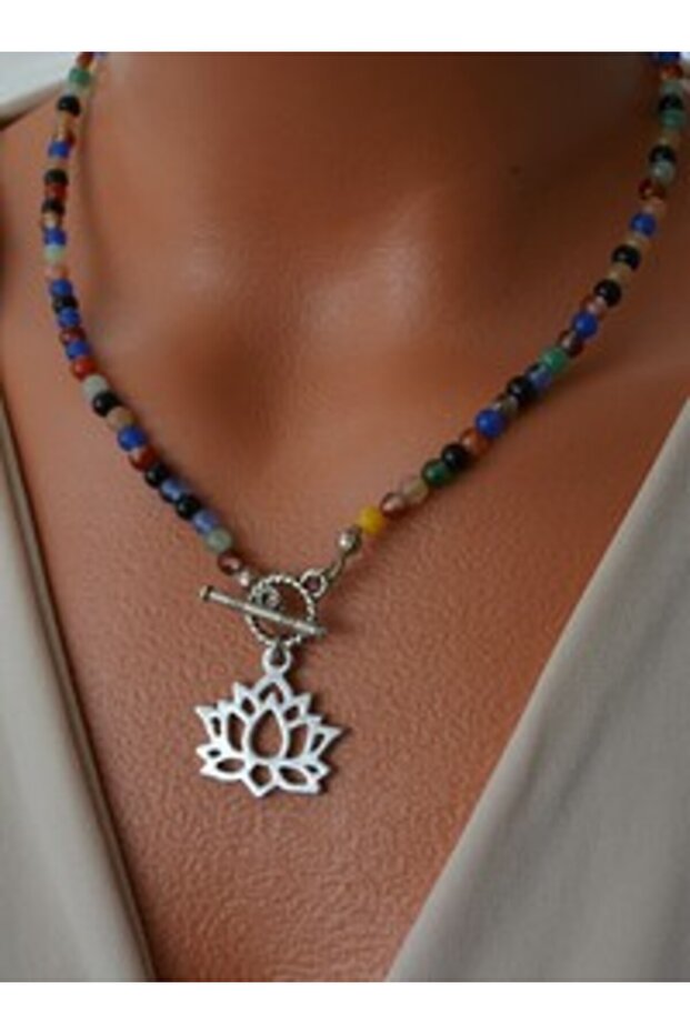 Necklace - Silver Color -