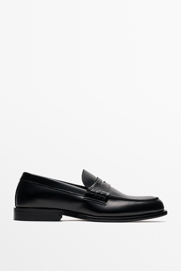 Deri loafer ayakkabı