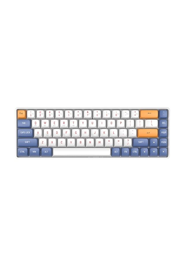 GD68 68 Keys Tri-Mode Wireless RGB Mechanical Gaming Keyboard, Yellow Switch, 1200mAh Battery, Starry Blue