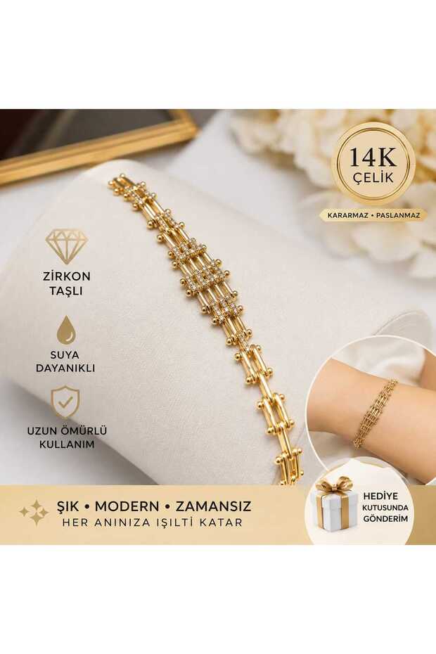 14K çelik bileklik