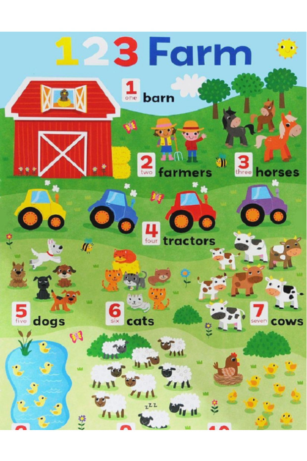 Wall Chart; 123 Farm