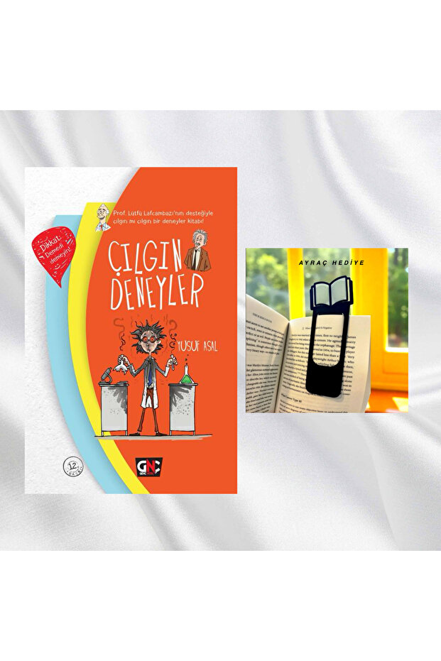 ÇILGIN DENEYLER / CİLTLİ / KİTAP FİGÜRLÜ KİTAP AYRACI HEDİYE