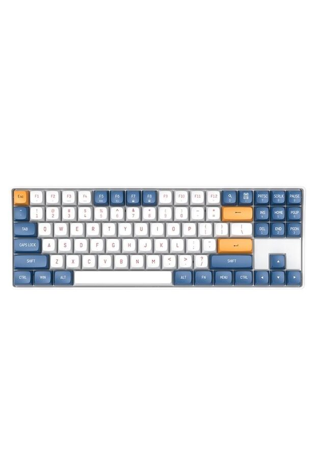 GD87 Wireless 87 Keys Mechanical Gaming Keyboard, Dual-Mode, Red Switch, 1200mAh, Starry Blue