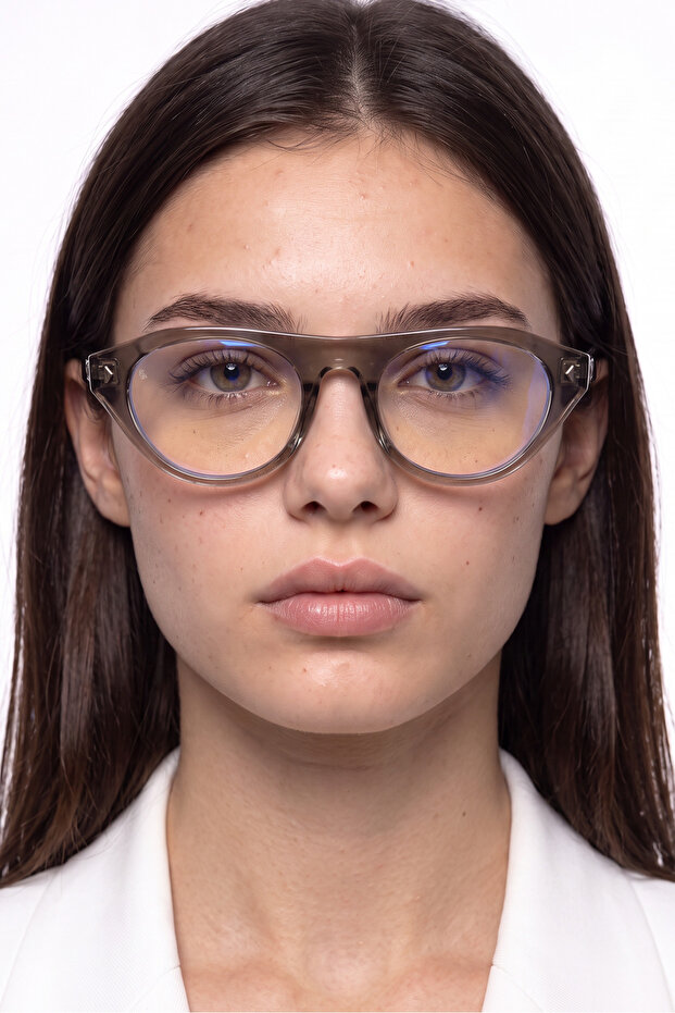Marbling Gray Blue Light Protective Glasses