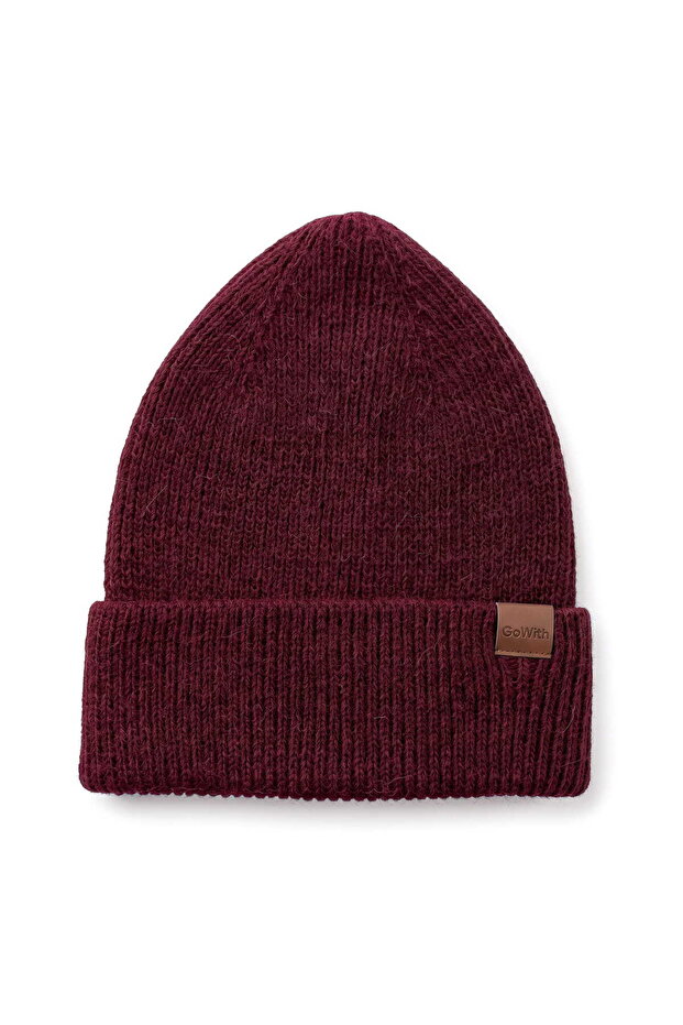 Unisex Alpaca Wool Folded Plain Beret