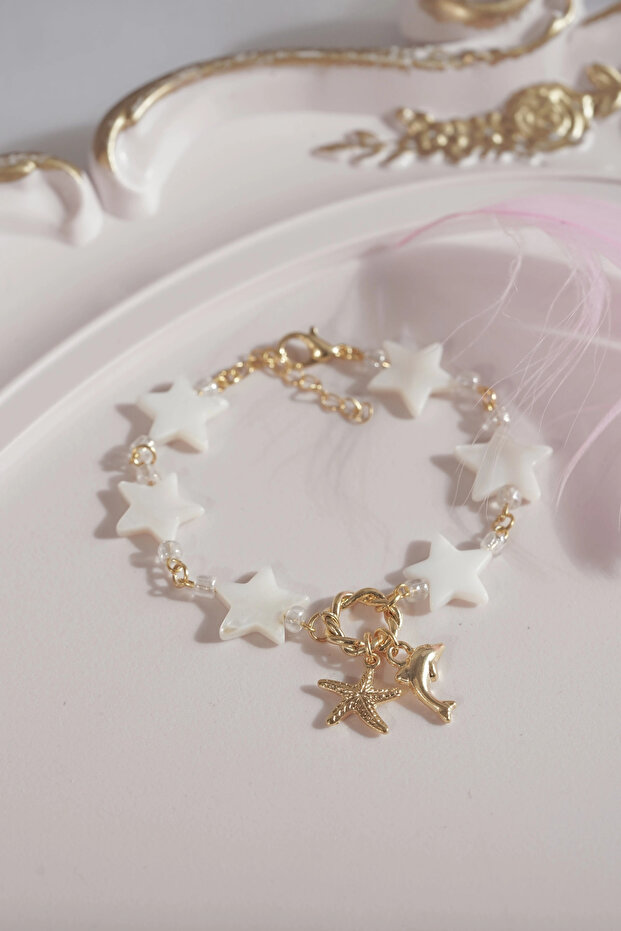 Mara Sea Themed Stone Fish Bracelet