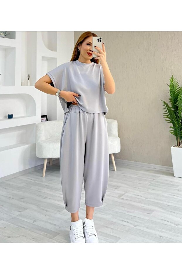 Modal Textured Short-Sleeved Shalwar Suit