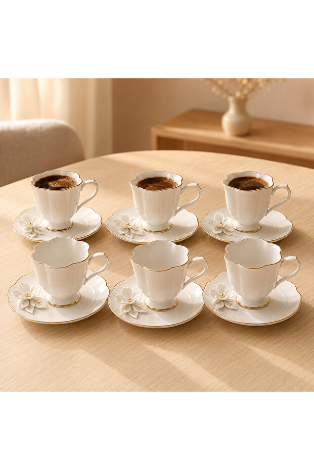 Daisy Luxe 6-Person Coffee Cup Set