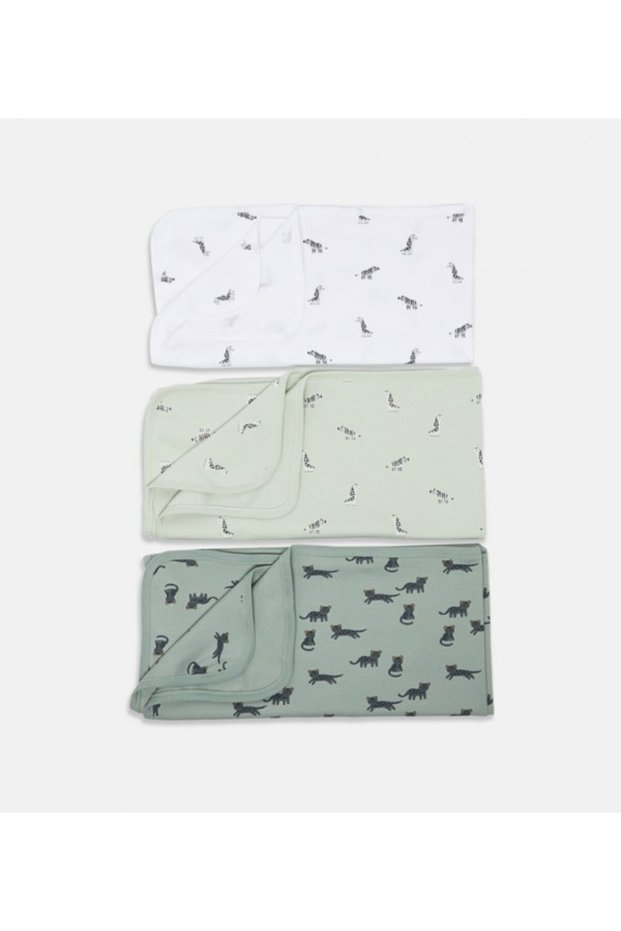 Printed Pack Of 3 Blankets