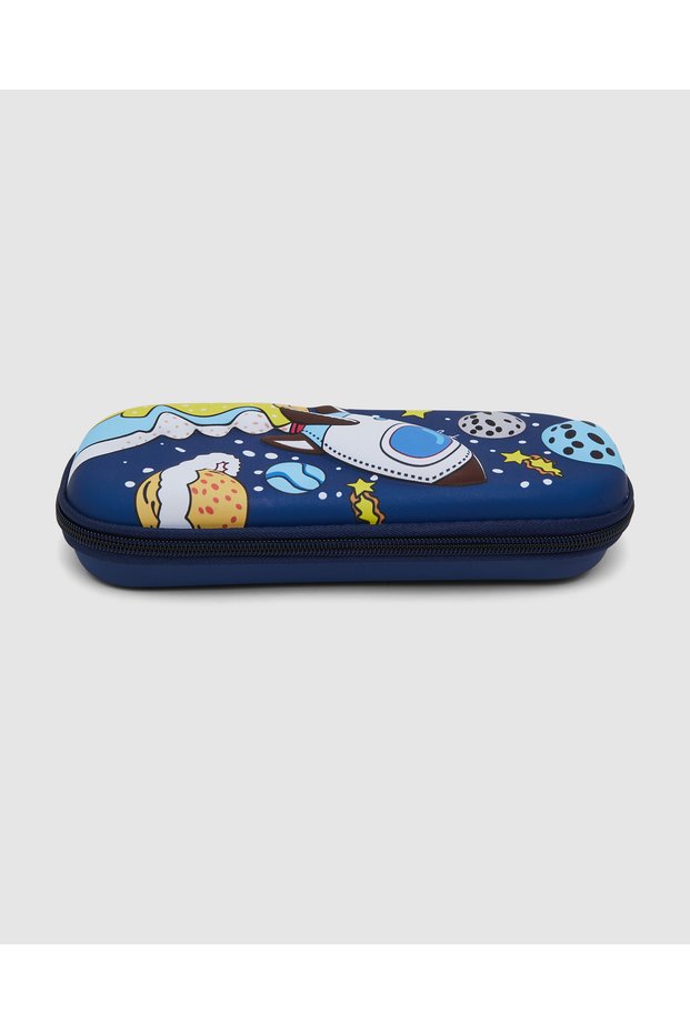 Printed Blue Pencil Cases