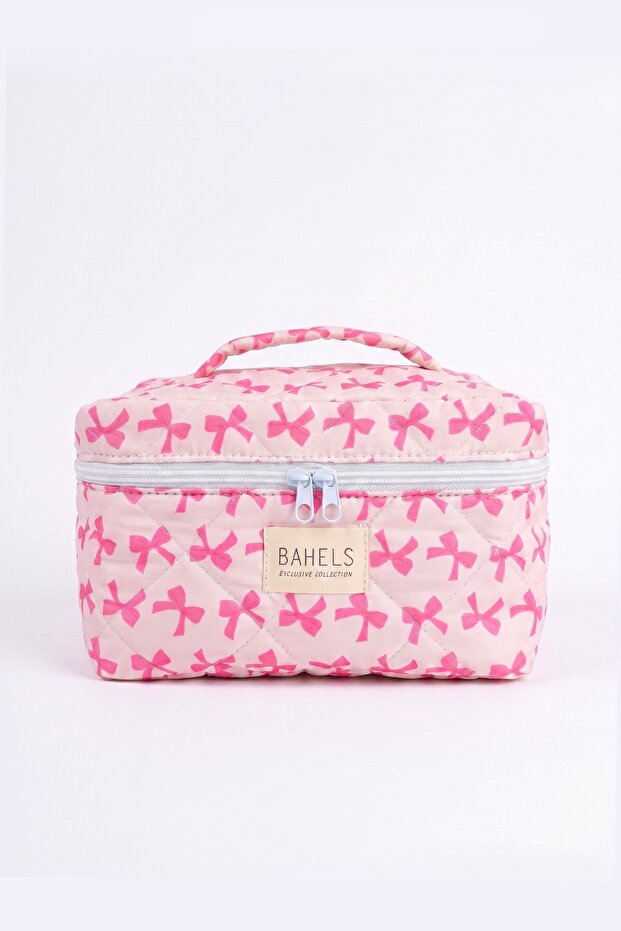 Pinkly Pink Travel Makeup Bag