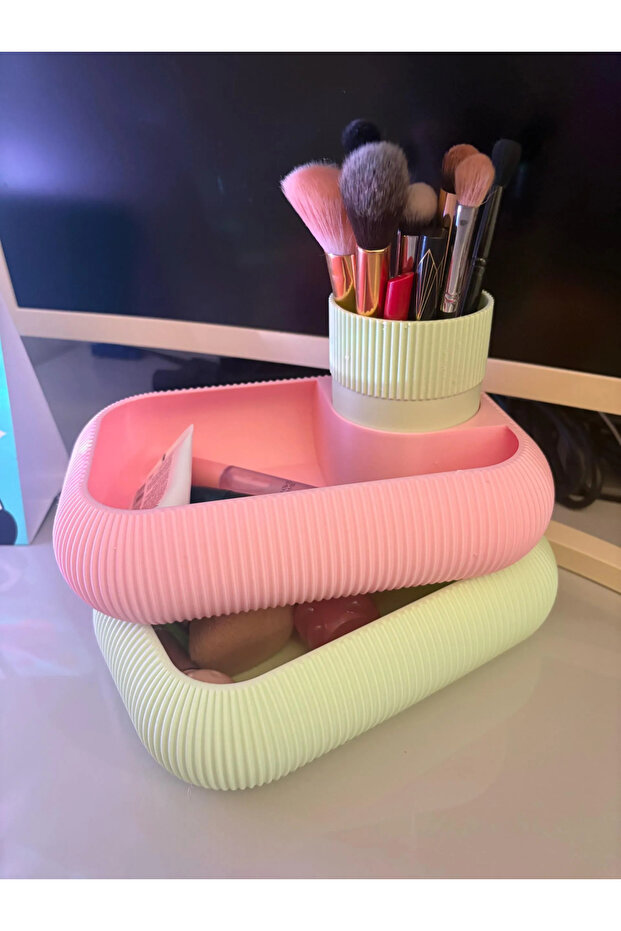 360 ° Rotating Makeup Organizer Cosmetic Organizer Makeup Tool Holder Desktop Organizer