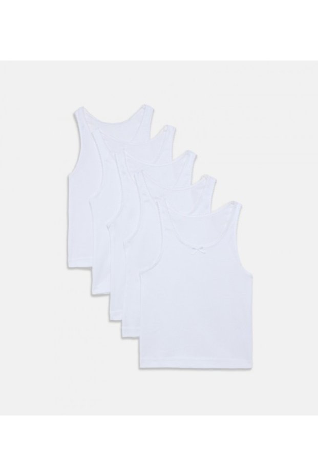 Plain Pack Of 5 Vest