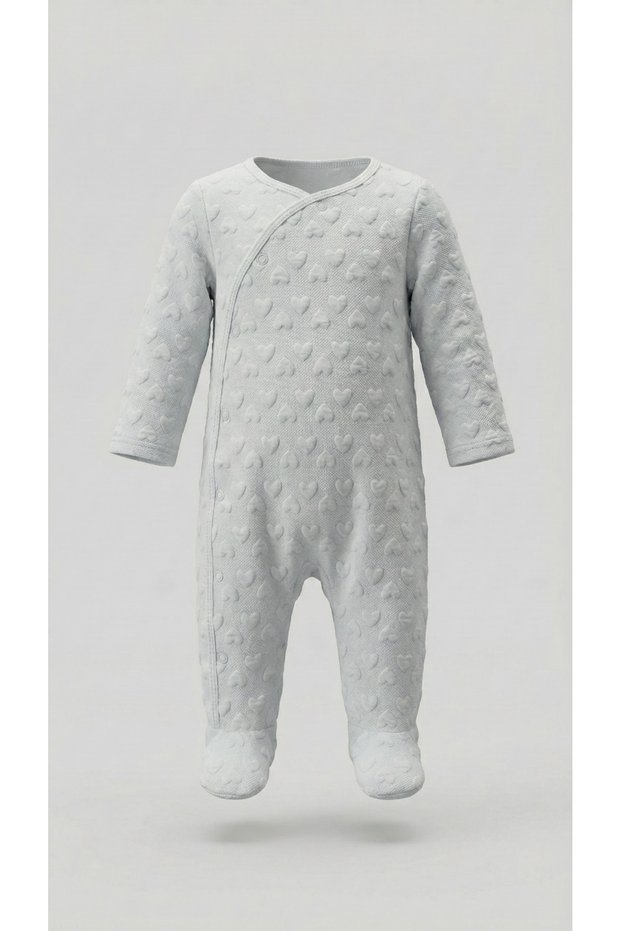 Heart Shape V-Neck Sleepsuit