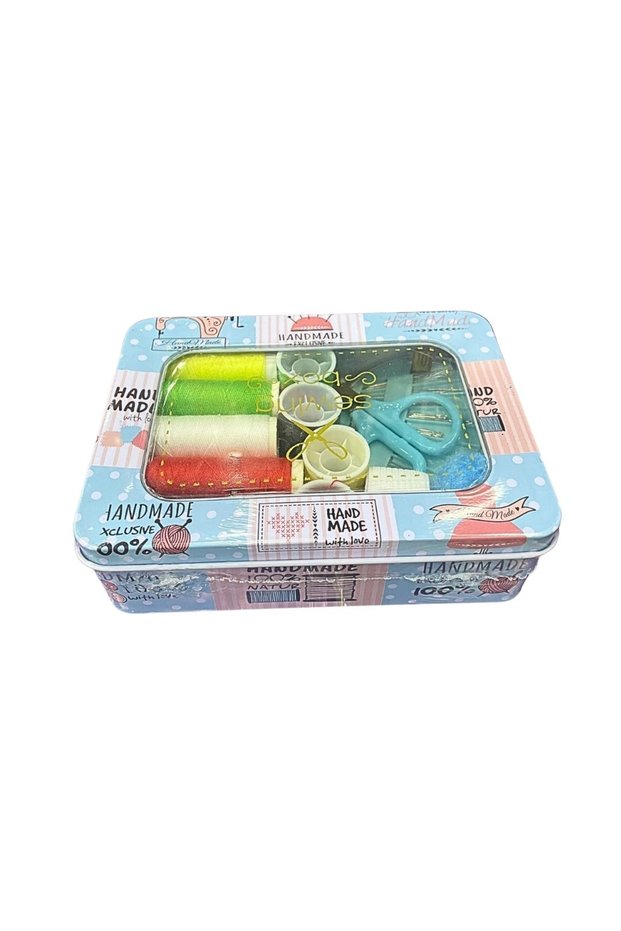 Quadrilateral Metal Box Sewing Kit
