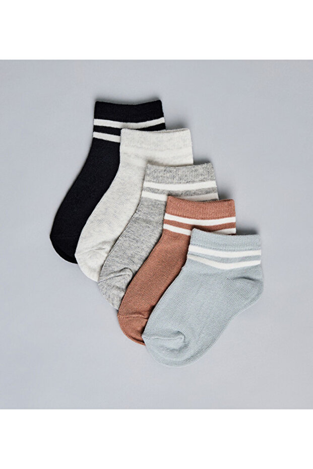 Striped Pack Of 5 Socks