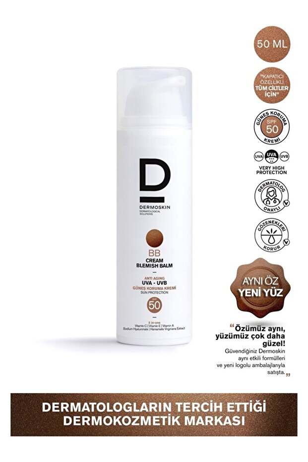 Bb cream spf 50 - enriched with vitamin c tone-up for combination skin, 50 ml