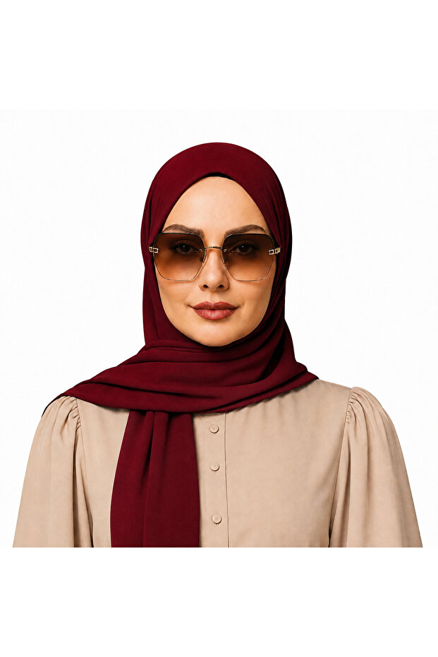 Ladies Rayon Hijab Size M – Elegant Plain Modest Headscarf for girls