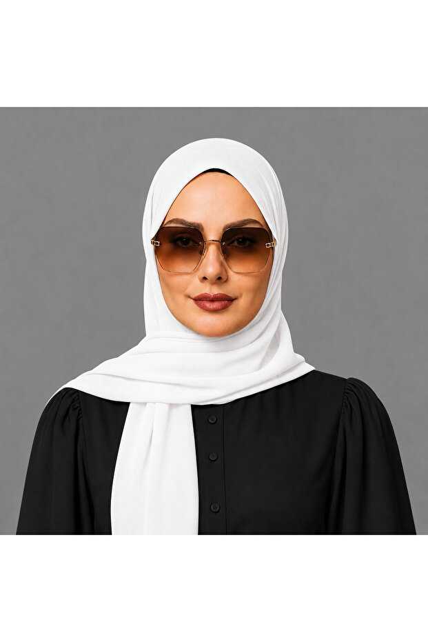 Ladies Rayon Hijab Size M – Elegant Plain Modest Headscarf for girls