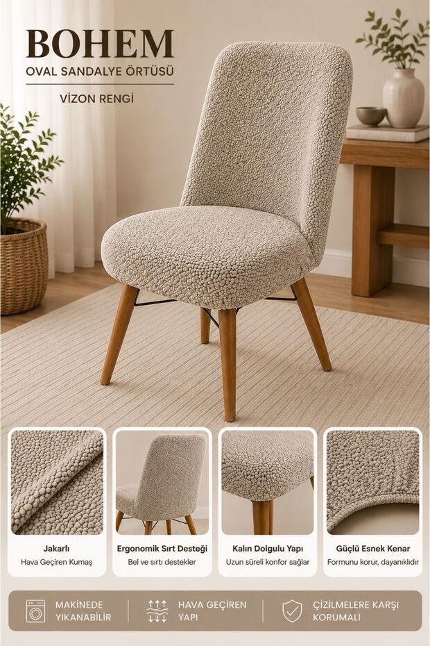 Lycra Oval Chair Cover Large Size Round Compatible Washable Flexible Chair Cover