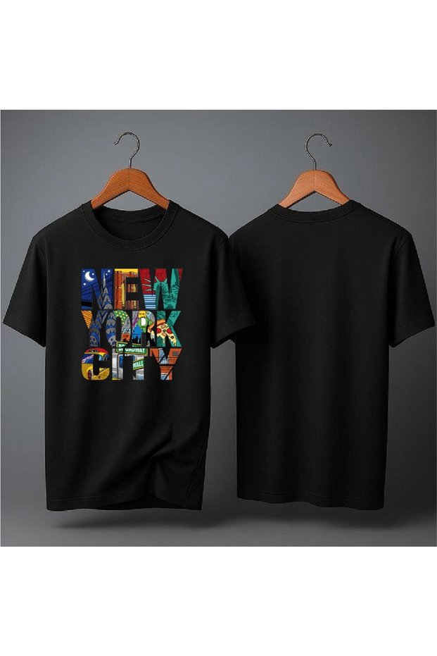 New York City Printed Oversized T-Shirt