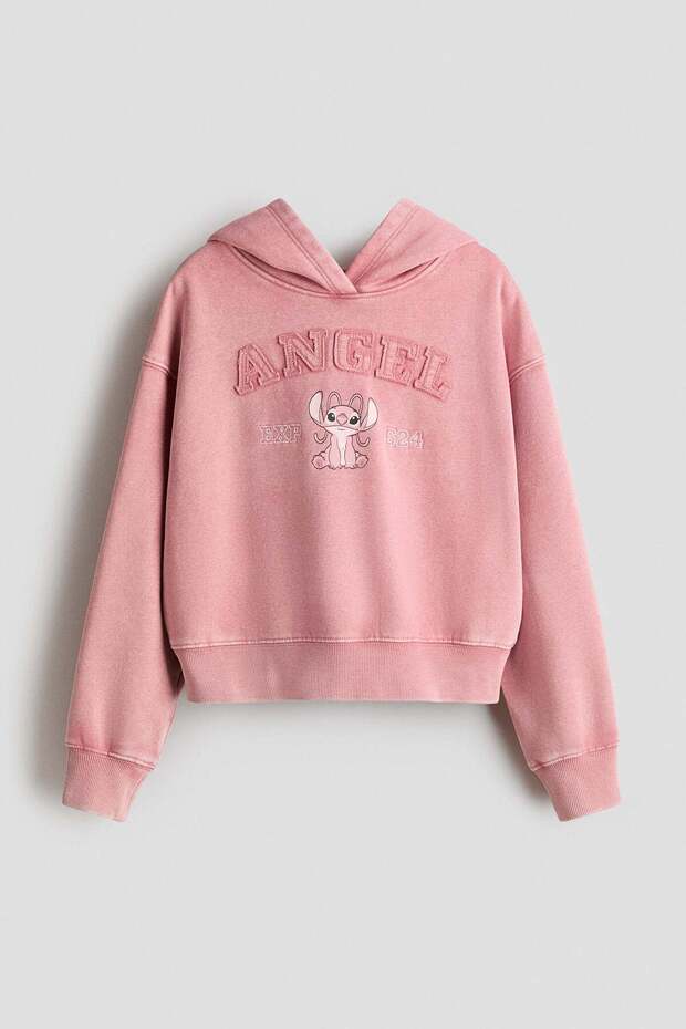Motif-detail hoodie