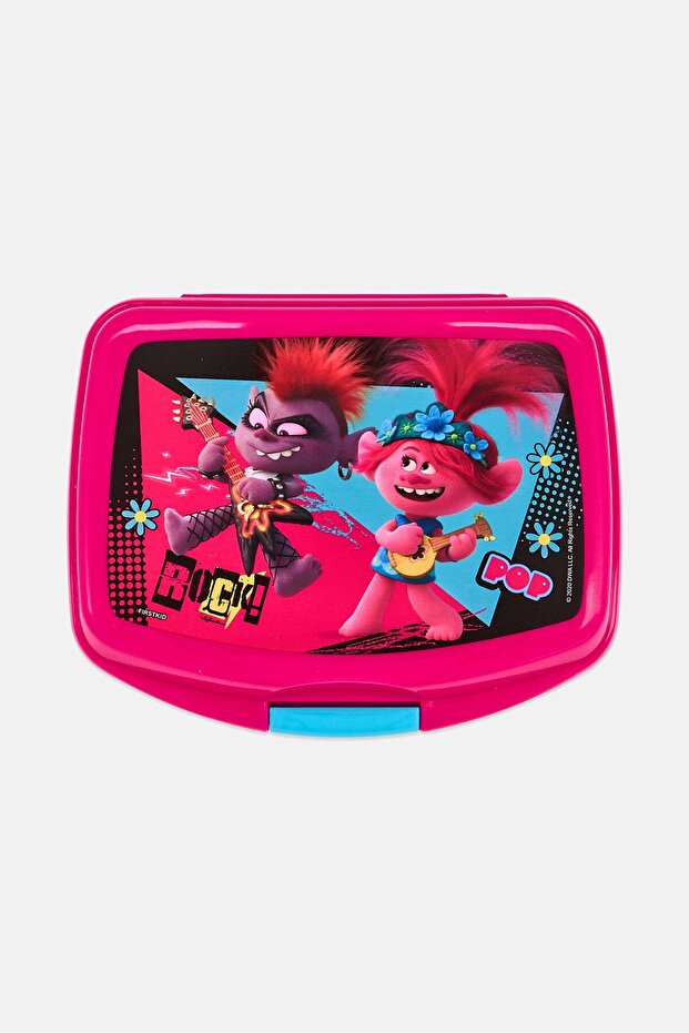 Kids Girl Trolls Lunch Box, Dark Pink