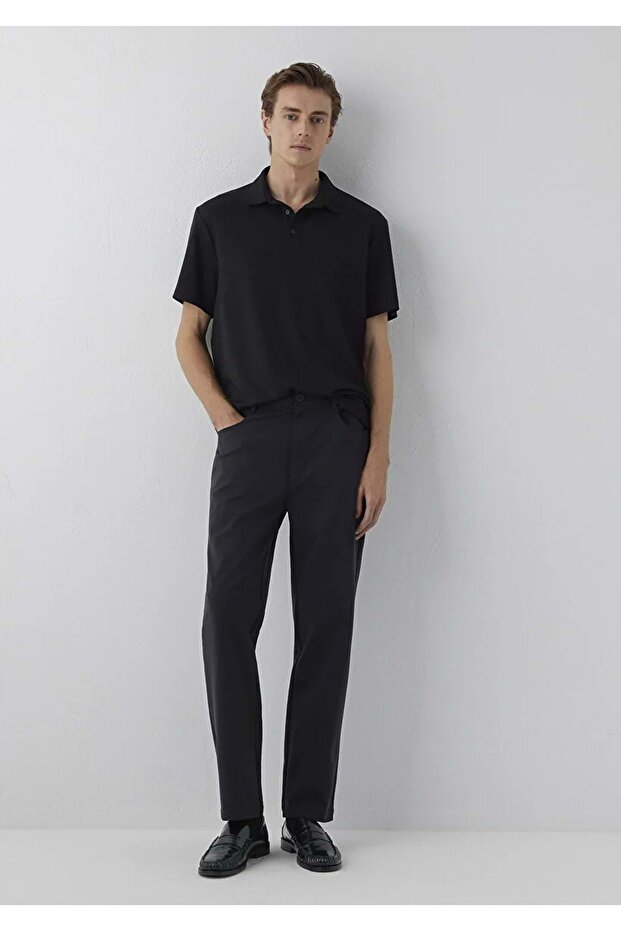 M0010601 Spandex Jogger Outdoor Pants Men's Trousers Black