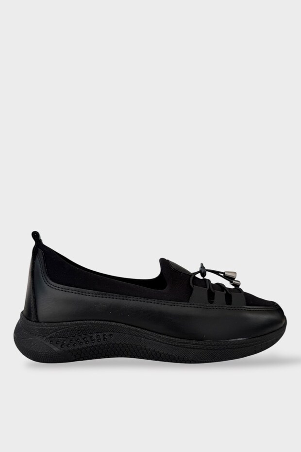 Orthopedic Lightweight Seasonal Comfortable Women's Casual Shoes Black - Silver