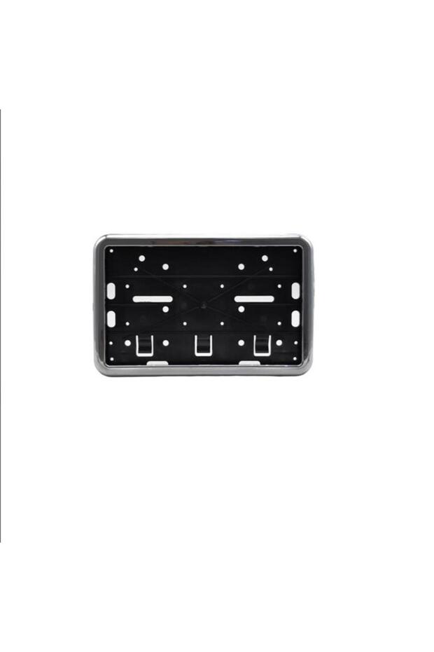Under License Plate Square 26X17 cm Chrome License Plate Holder with Motor Frame