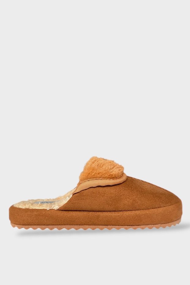 Plush Inside, No Sound, Eva Sole Women's House Slippers Taba