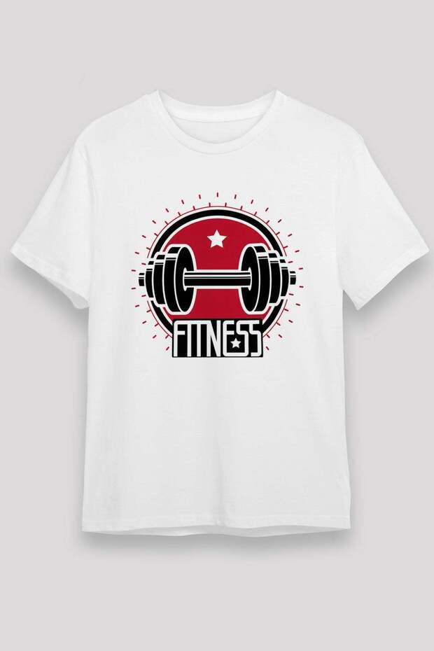 Fitness White Unisex T-Shirt T-Shirt