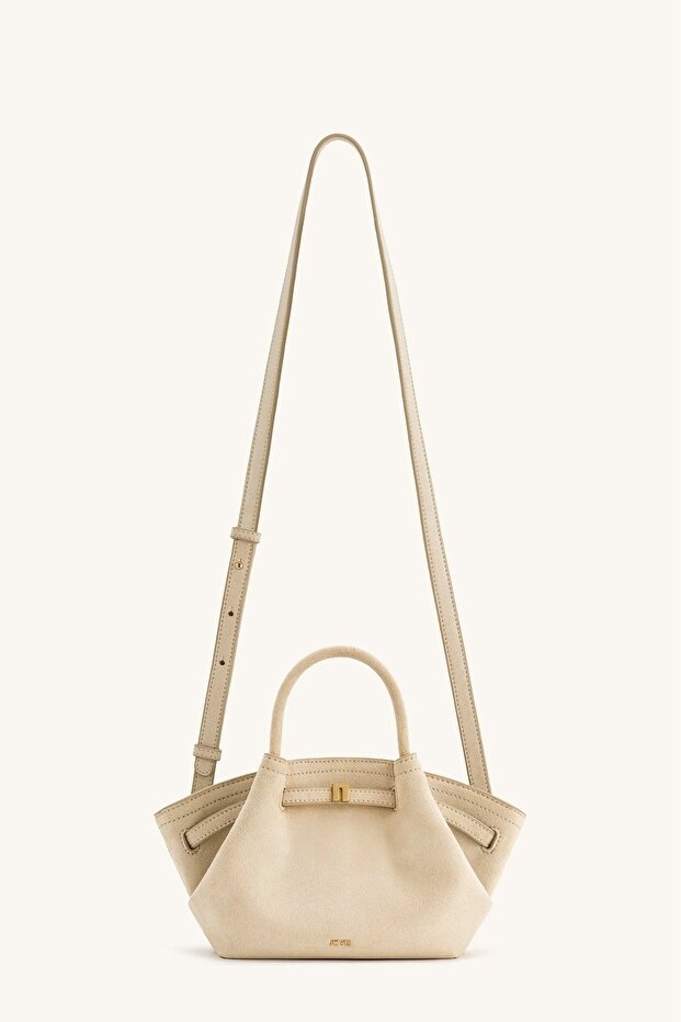 Hana Mini Faux Suede Tote Brown