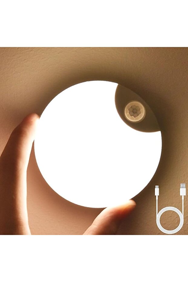 4 Pack Motion Sensor Light,Yakiter Wireless USB Rechargeable Night Light,Stick-Anywhere Closet Light