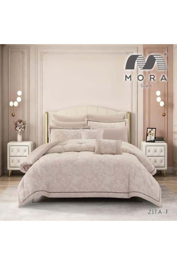 طقم مفرش سرير مفرد ونصف (6 قطع) - مورا إسبانيا (MORA Spain)