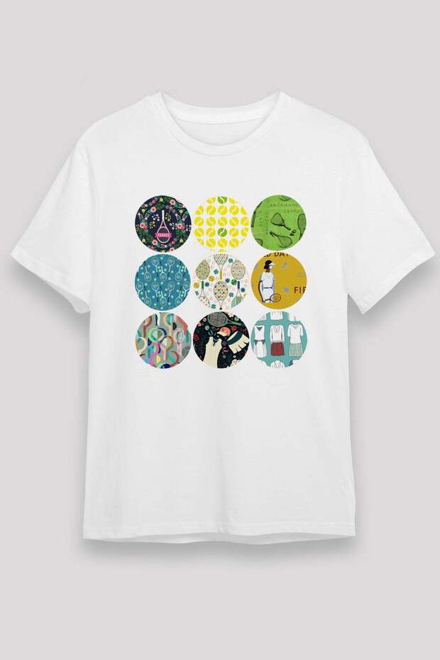 Tennis White Unisex T-Shirt T-Shirt