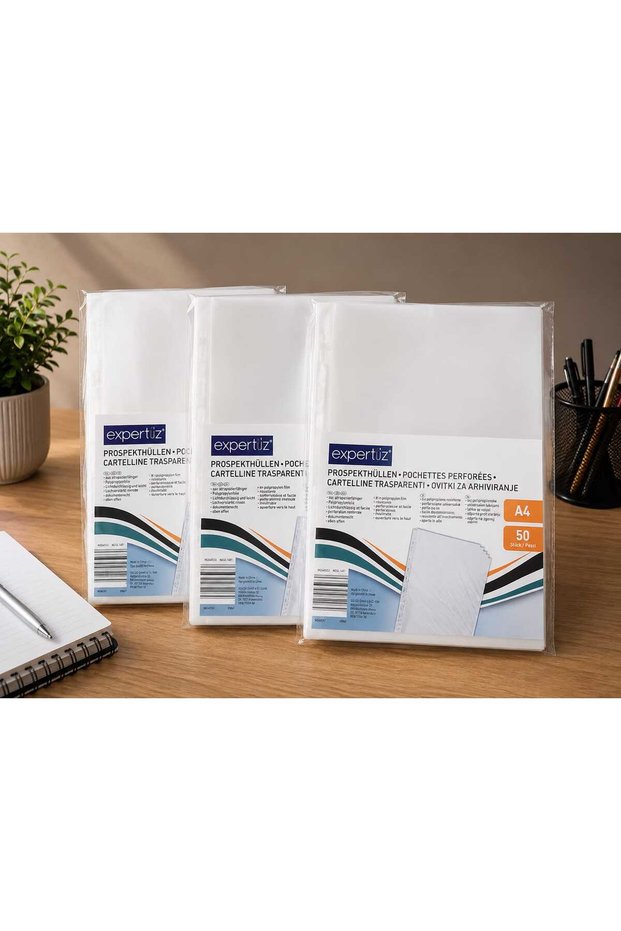 A4 document protection sheets – 3 sets x 50 pieces