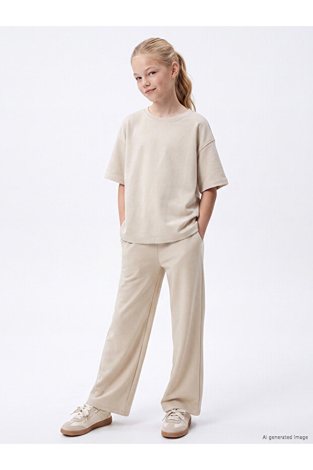 Lcw Kids Beige Girls' Soft Touch Set