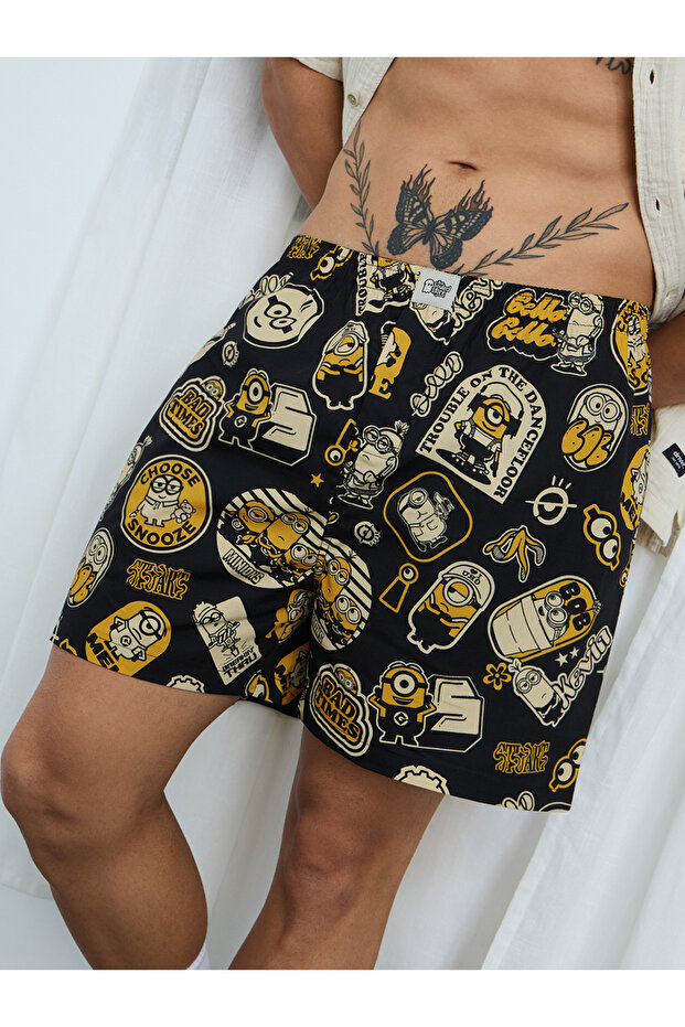 Minions Black Printed Boxers