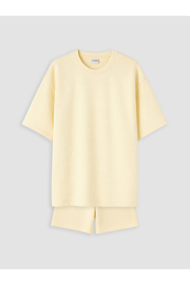 Lcw Kids Yellow Girls Soft Touch Shorts Set