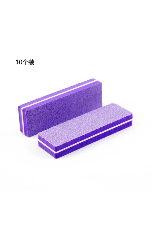 10pcs 2/10/50/100pcs Nail File Blocks Purple Sponge Nail Polish Sanding Buffer Strips Polishing Mani