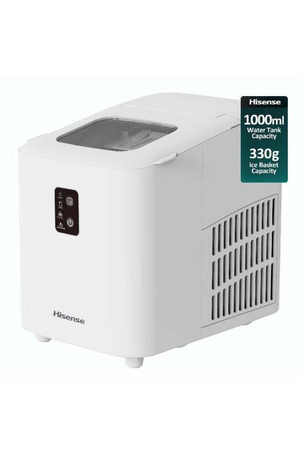 Ice Maker, Automatic Ice Making, Portable And Compact, Fast Ice Making, 2 Sizesice Cubes, Transparent View Window, Self-Cleaning 0.01 W ICM2011B White