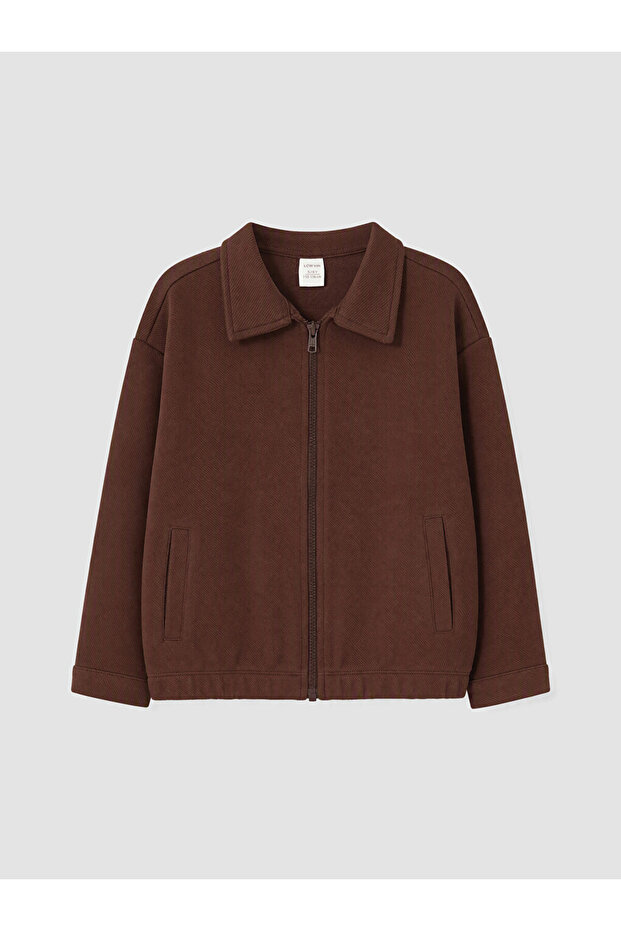 Boy's Zippered Cardigan