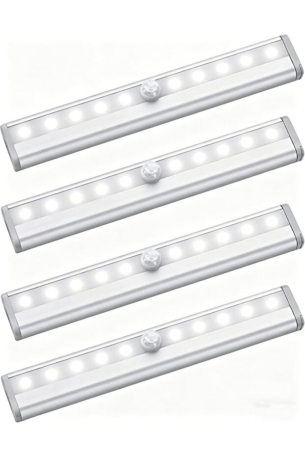 مجموعة من 4 أضواء استشعار الحركة من U HOOME، أضواء LED لاسلكية تحت الخزانة مقاس 7 بوصات، تعمل بالبطارية