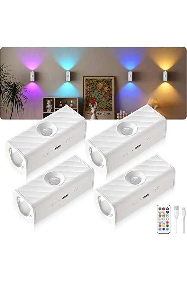 Rechargeable Motion Sensor Night Light, LED Puck Light Magnetic-4